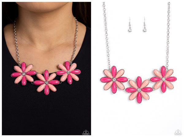 Bodacious Bouquet - Pink Necklace