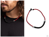 Corded Chivalry - Red Necklace