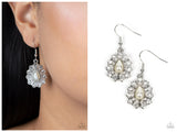 Extroverted Elegance - White Earring