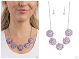 Floral Fervor - Purple Necklace