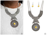 Fetching Filigree - Yellow Necklace