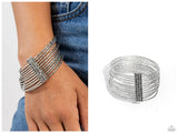 Shimmery Silhouette - Silver Bracelet