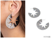 Starry Sensation - Blue Hoop Earring