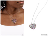 Flirting Ferris Wheel - Pink Necklace