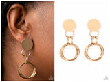 Industrialized Fashion - Gold Post Earring