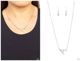 INITIALLY Yours - A - White Necklace