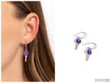 Key Performance - Purple Hoop Earring