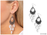 Botanical Escape - White Earring