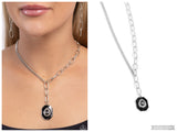 Hexagonal Hallmark - Silver Necklace