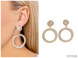 GLOW You Away - Gold Post Earring