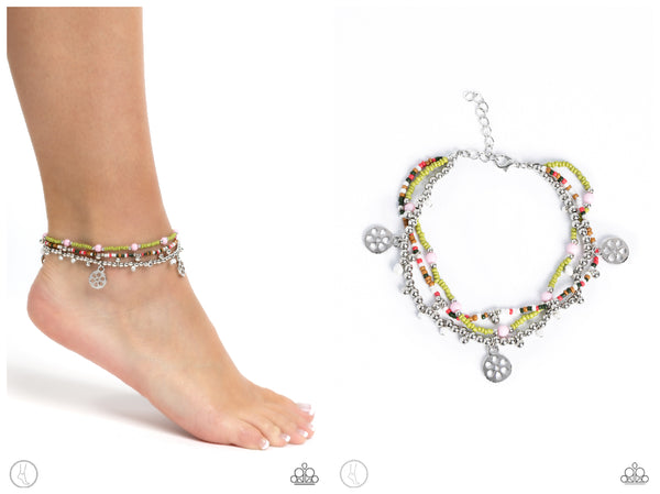 Surfing Safari - Green Anklet