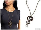 Tranquil Trickle - Brass Necklace
