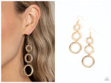 Shimmering in Circles - Gold Earring