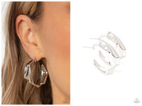 Cutting Edge Couture - Silver Hoop Earring