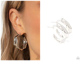 Cutting Edge Couture - Silver Hoop Earring