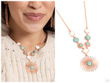 Sunburst Style - Copper Necklace