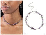 Carved Confidence - Purple Choker