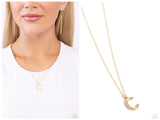Leave Your Initials - Gold - C Initial Necklace