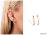 Sliding Shimmer - Gold Post Earring