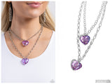 Layered Love - Purple Necklace