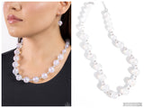 Timelessly Tantalizing - White Necklace