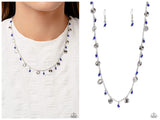 Sand Dollar Sass - Blue Necklace