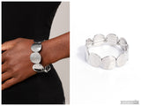 Rippling Record - Silver Bracelet