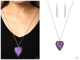 Stony Summer - Purple Necklace