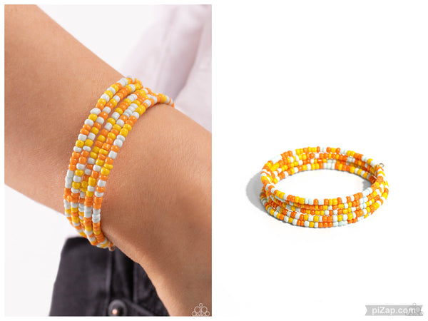 Coiled Candy - Yellow Bracelet