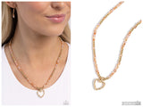 Flashy Fairy Tale - Orange Necklace