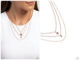 Trendy Twinkle - Copper Necklace