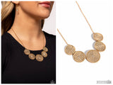 Medaled Mosaic - Gold Necklace