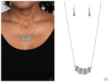Lustrous Laurels - Green Necklace
