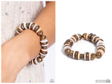 Harmoniously High-End - Brass Bracelet