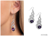 High-Ranking Royalty - Purple Earring
