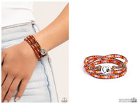 PAW-sitive Thinking - Orange Bracelet