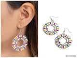 Ferris Wheel Finale - White Earring