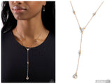 Lavish Lariat - Gold Necklace