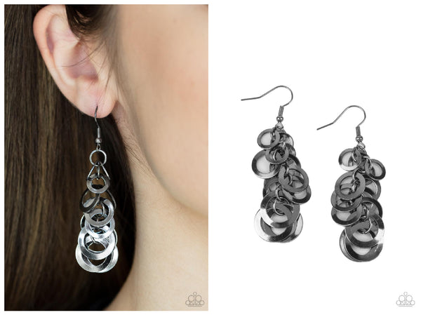 Closed Circuit Sass - Black Earring