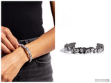 Enticingly Icy - Black Bracelet