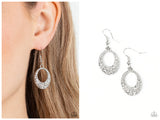 Showroom Sizzle - White Earring