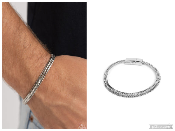 Cable Train - Silver Bracelet