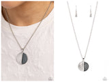 Captivating Contrast - Silver Necklace