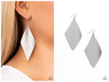 Retro Rally - Silver Earring
