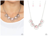 Elliptical Enchantment - Pink Necklace