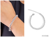 Marquise Masterpiece - White Bracelet