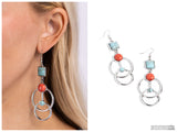 Interlocked Influence - Blue Earring