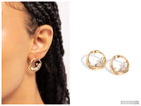 Imperfect Illumination - Gold Post Earring