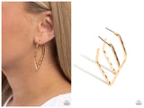 Winning Edge - Gold Hoop Earring