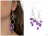 Sandcastle Sunset - Purple Earring